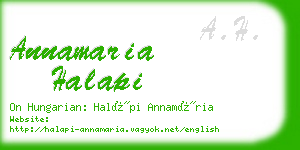 annamaria halapi business card